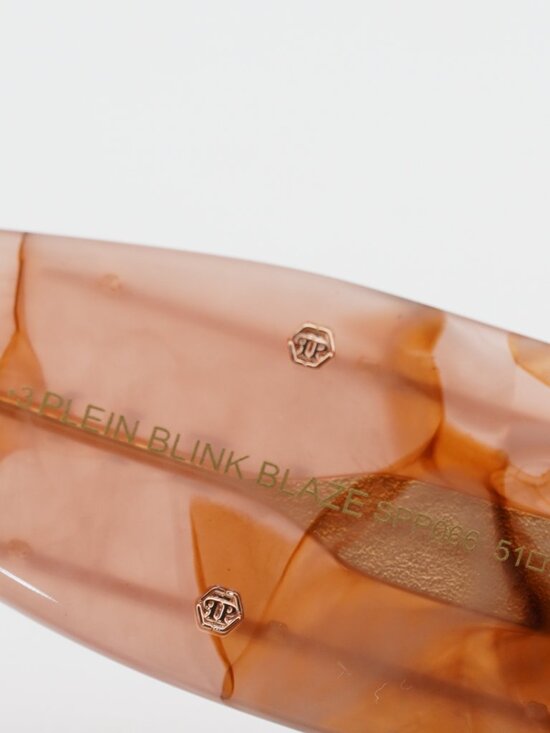 Philipp Plein SPP066M 06Z8 Geometric Sunglasses – Opaline Pink / Grey main image 7
